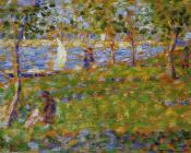 乔治 修拉 : La Grande Jatte, Sailboat